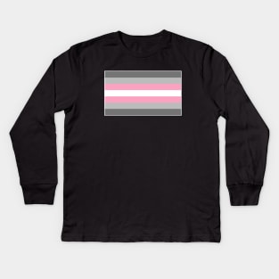 Demigirl Flag Kids Long Sleeve T-Shirt